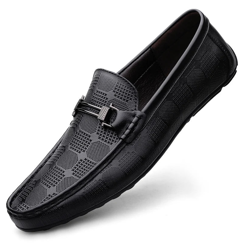 Italienische Herren Lederloafer Echtleder