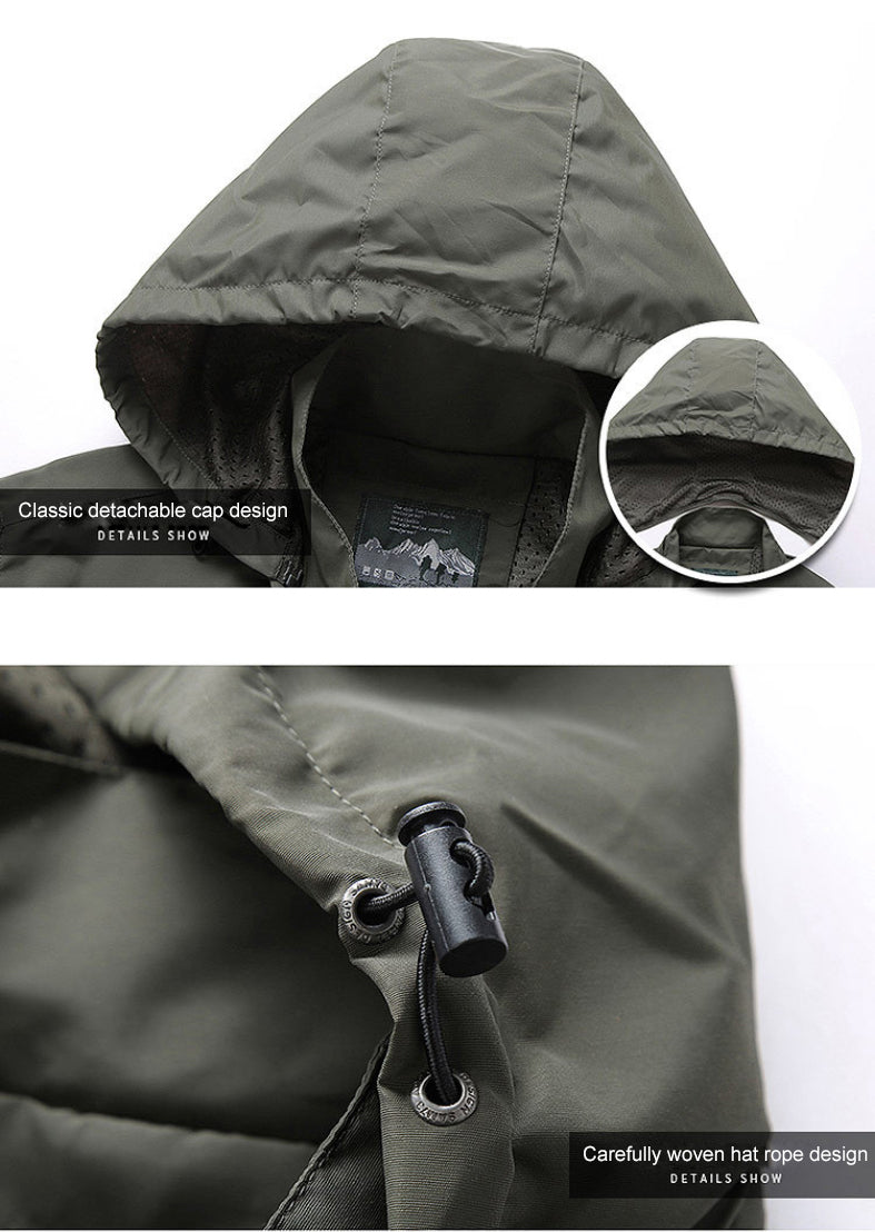 Männer Softshell Regenjacke Wasserdicht