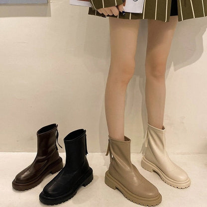 Damen Stiefel Lässig Bequem