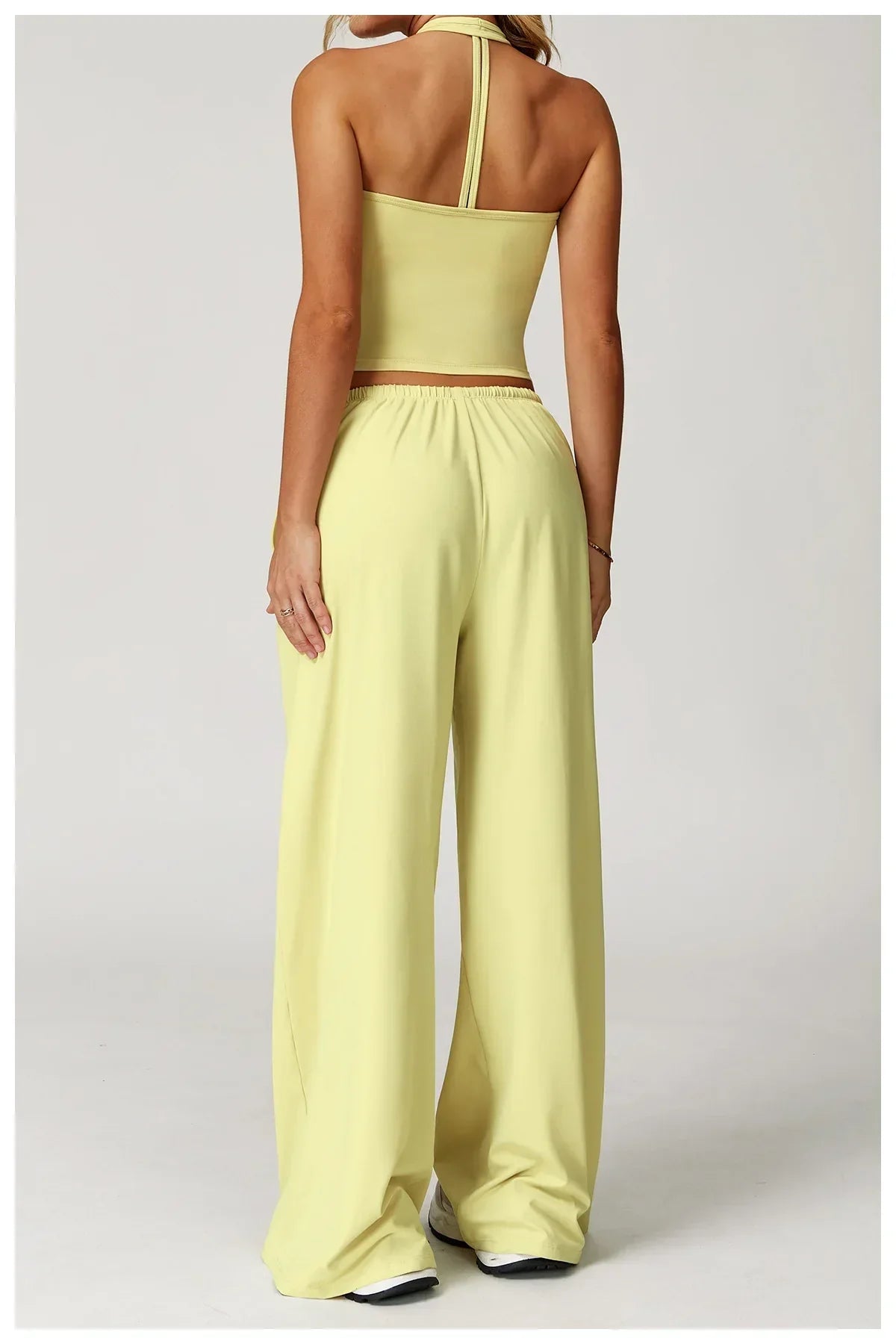 Damen Lounge-Set Halter- Bequem Crop-Oberteil