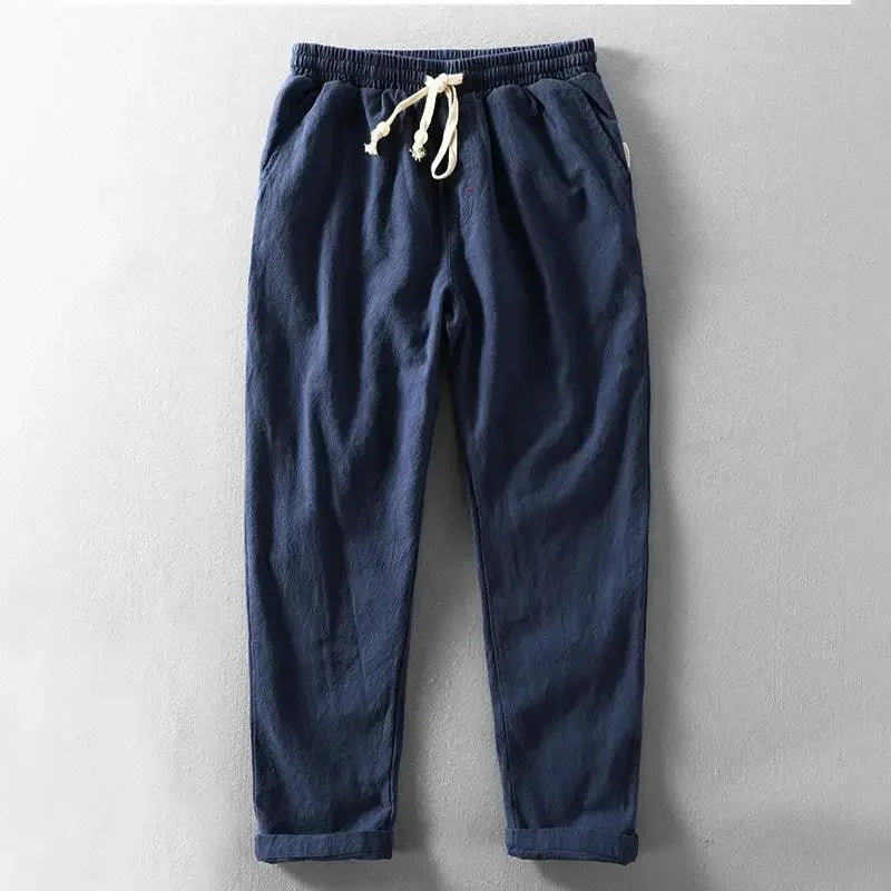 Herren Leinenhose Bequem Leicht Sommer - Norvielle