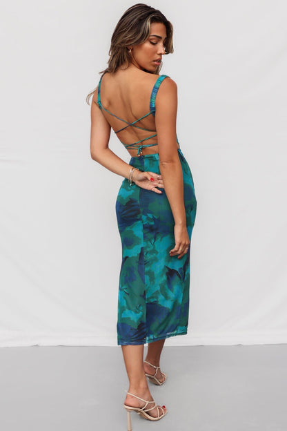Rückenfreies Damen-Sommerkleid mit Schnürung