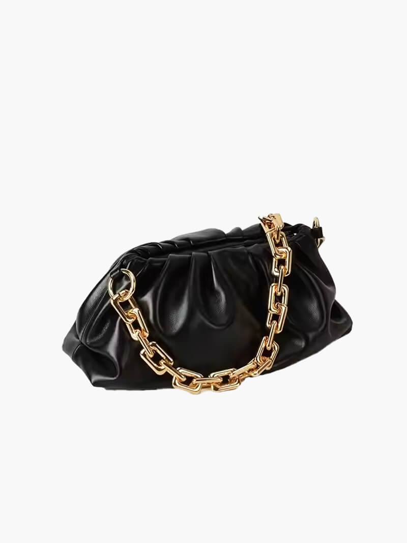 Damen-Tasche Modern Metallic mit Gold-Kette - Norvielle