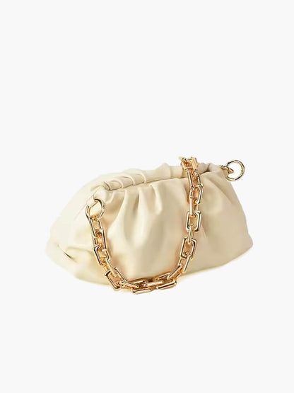 Damen-Tasche Modern Metallic mit Gold-Kette