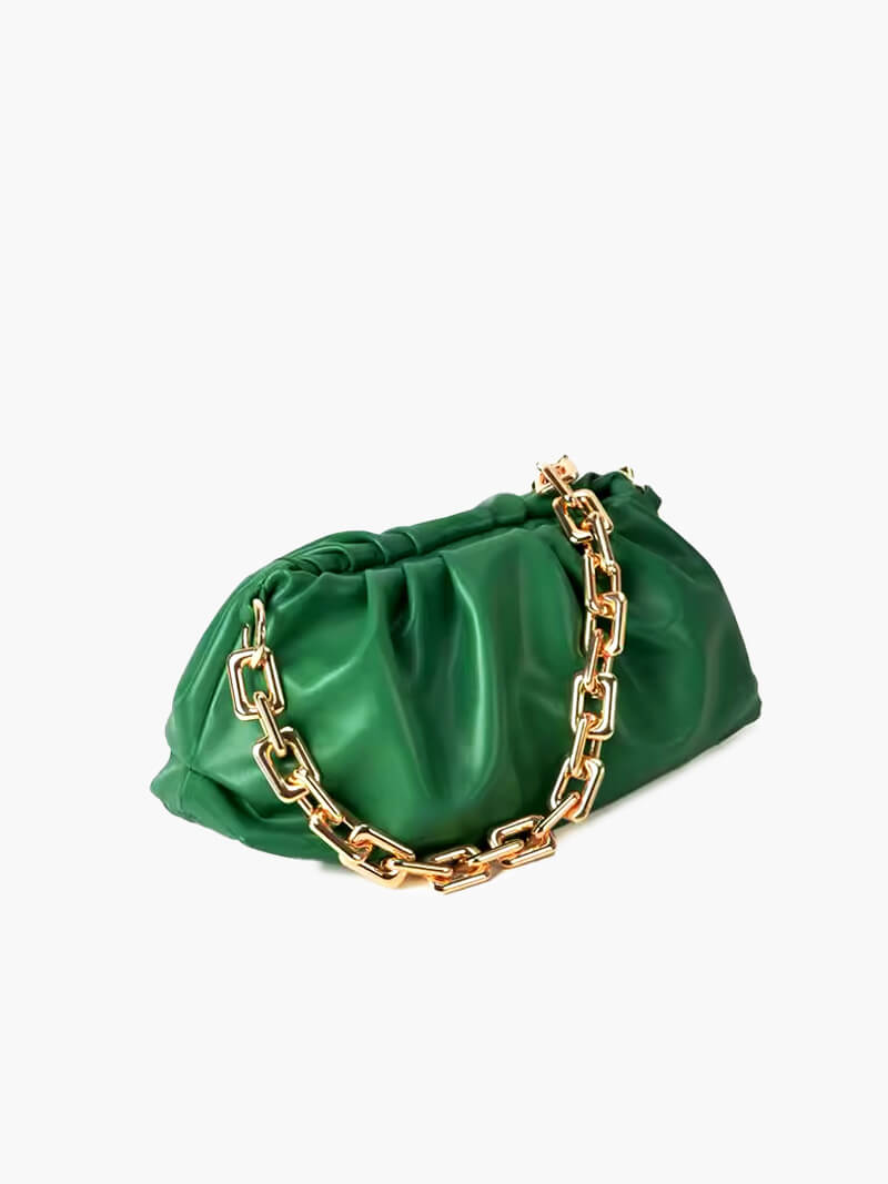 Damen-Tasche Modern Metallic mit Gold-Kette