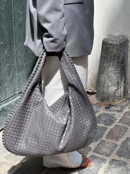 Große Geflochtene Hobo Handtasche Damen