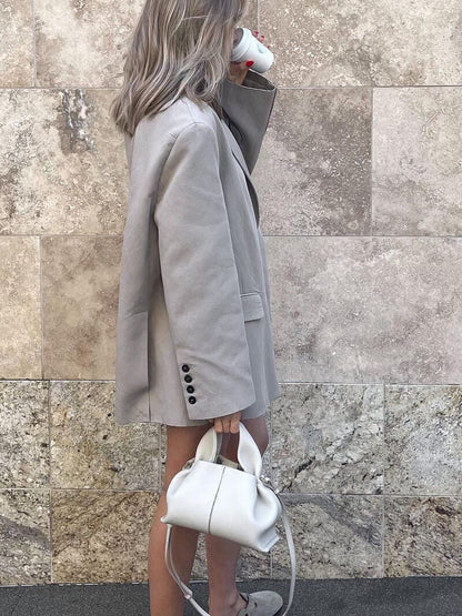 Damen Ledertasche Minimalistisch Elegantes Design
