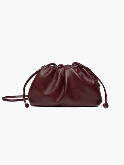 Damen Pouch Tasche Kunstleder Schwarz - Norvielle