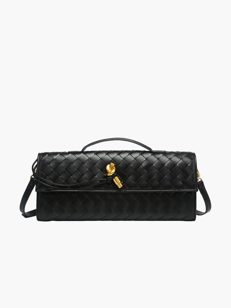 Damen Reisetasche Bianca Elegantes Gewebe Schwarz - Norvielle