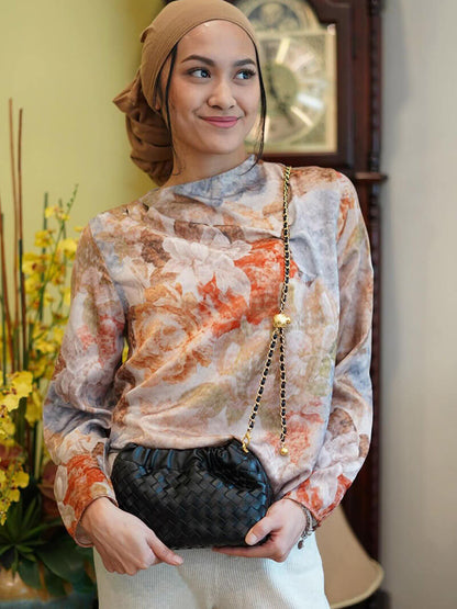 Damenhandtasche Goldene Kette Elegante Schultertasche
