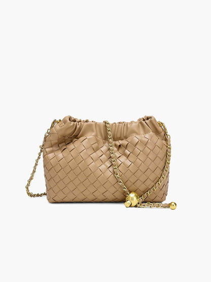 Damenhandtasche Goldene Kette Elegante Schultertasche