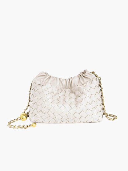 Damenhandtasche Goldene Kette Elegante Schultertasche