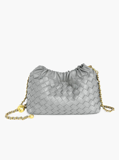 Damenhandtasche Goldene Kette Elegante Schultertasche