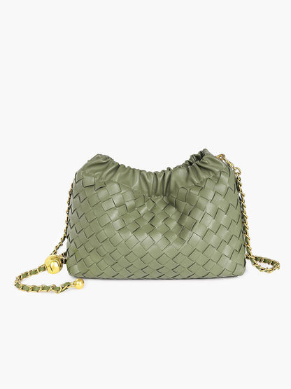 Damenhandtasche Goldene Kette Elegante Schultertasche
