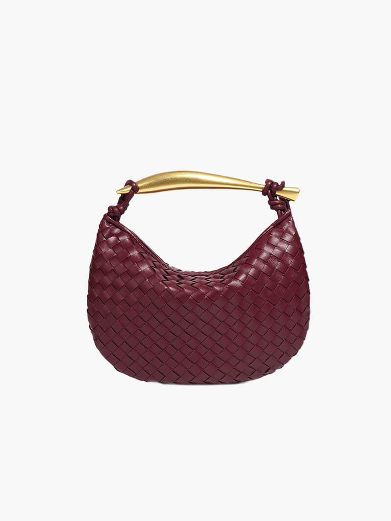 Geflochtene Kunstleder-Schultertasche Elegantes Design - Norvielle