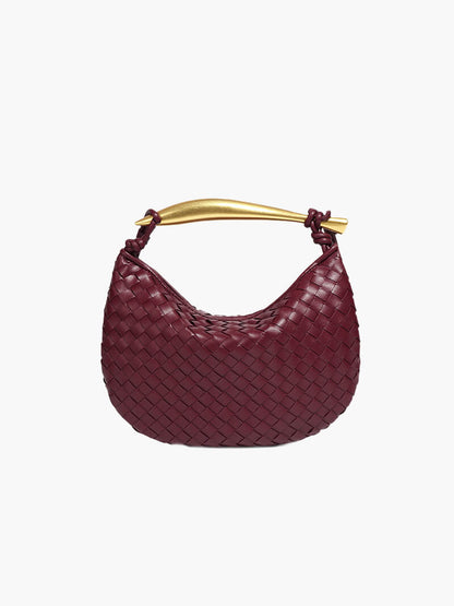 Geflochtene Kunstleder-Schultertasche Elegantes Design - Norvielle