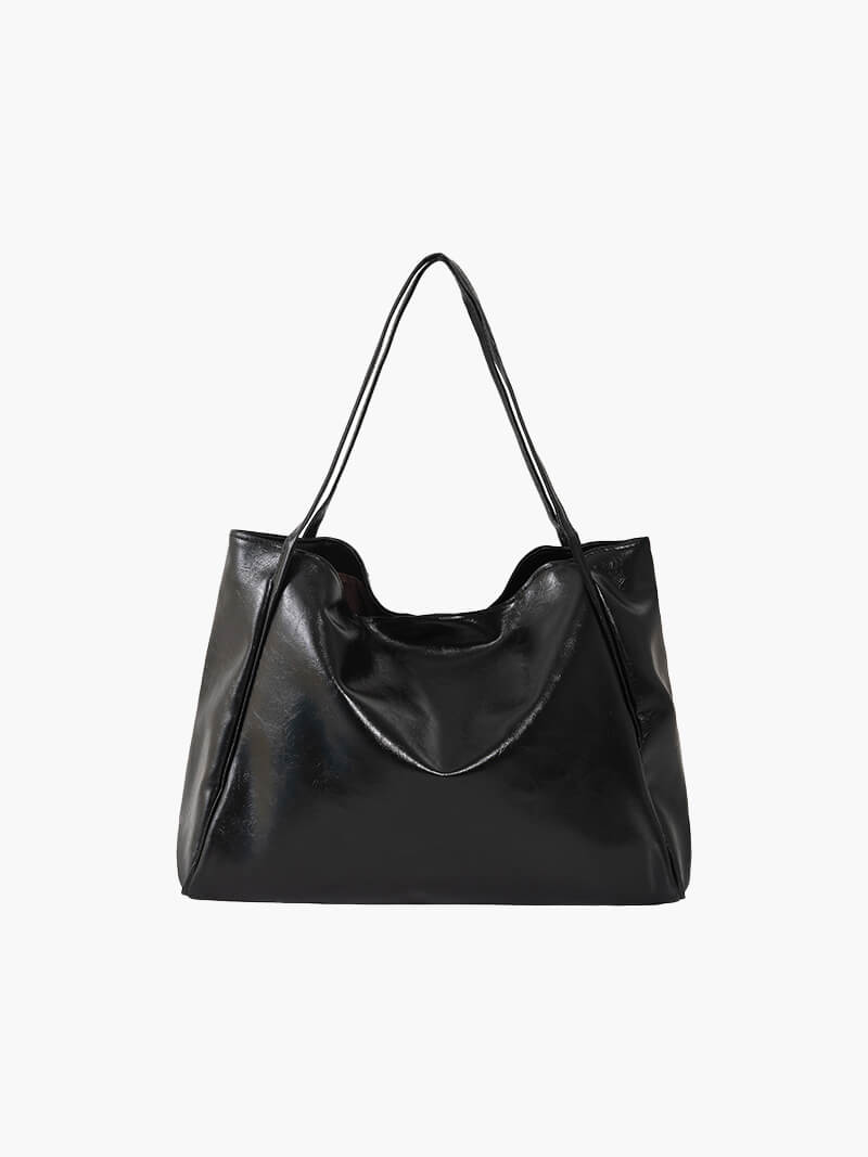 Damen-Tasche Kunstleder Schwarz - Norvielle