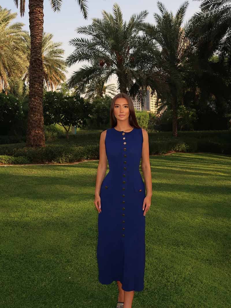 Damen Maxikleid Vollständige Länge Elegantes Lang