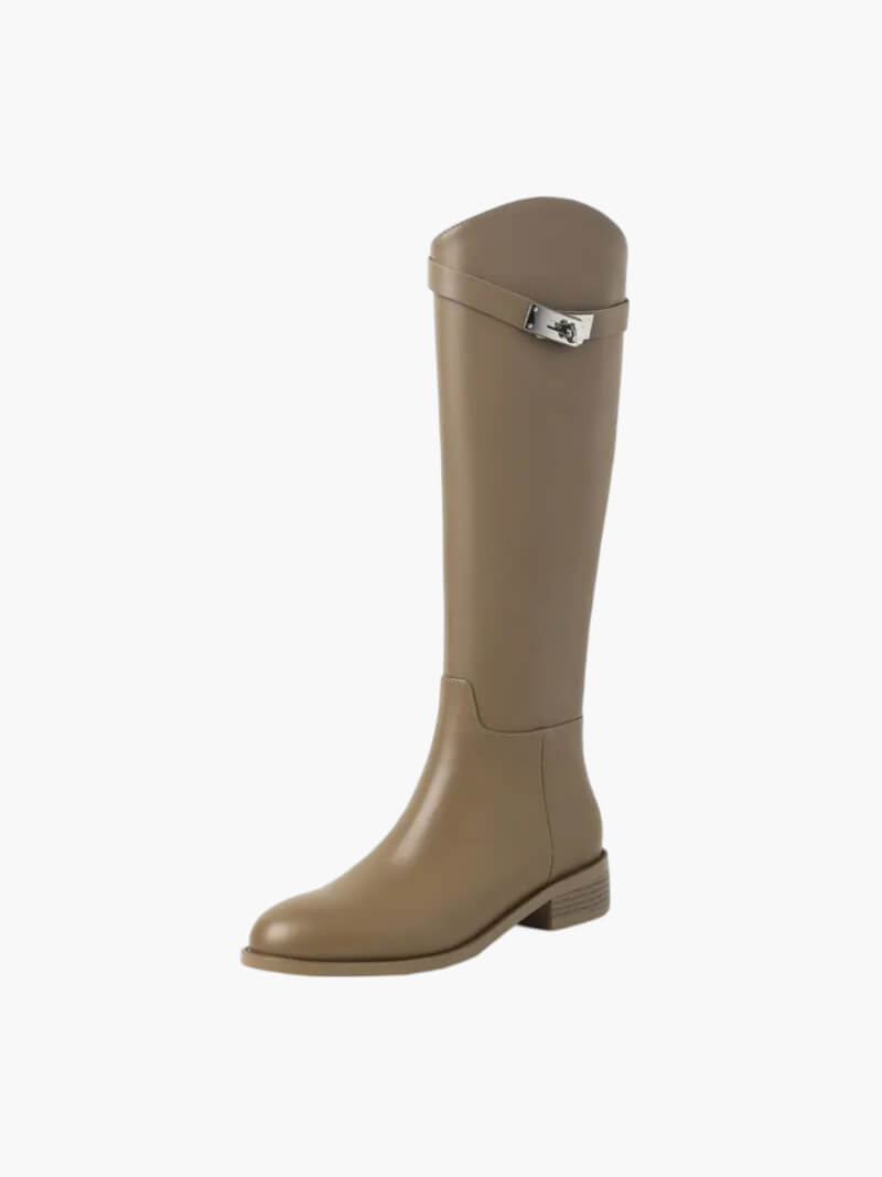Damen Reitstiefel Leder Hochwertig