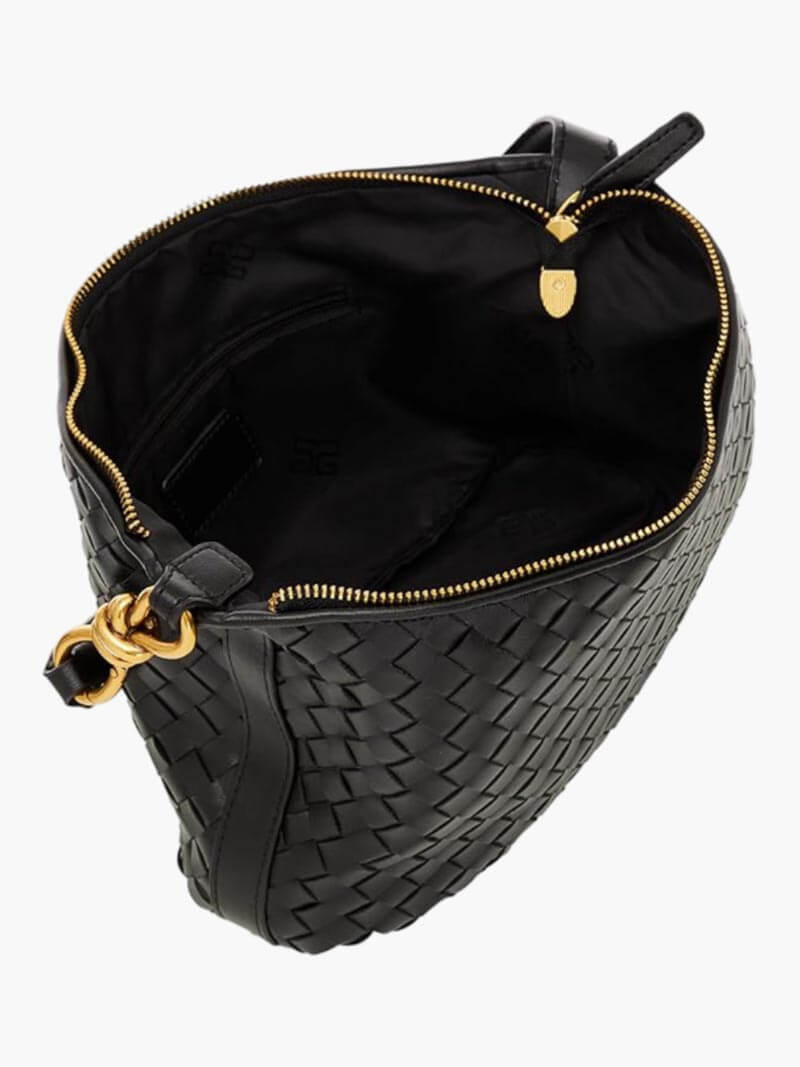Geflochtene Damen Schultertasche Elegante Umhängetasche