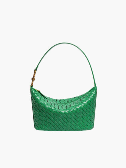 Geflochtene Damen Schultertasche Elegante Umhängetasche