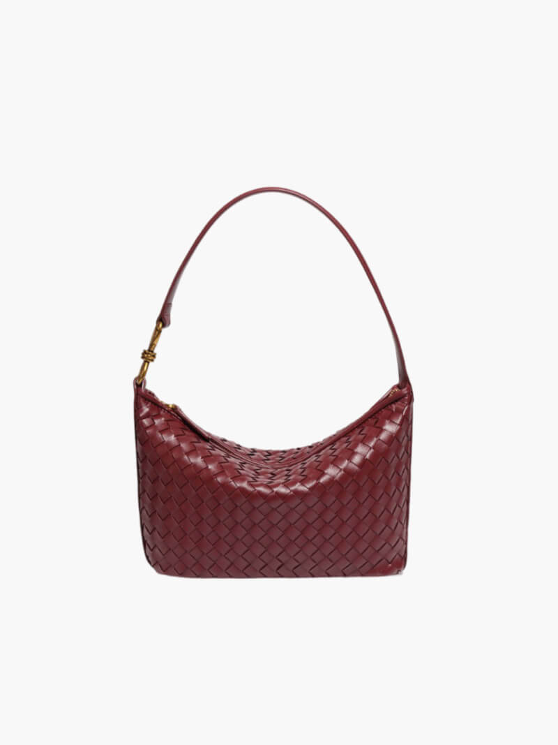 Geflochtene Damen Schultertasche Elegante Umhängetasche