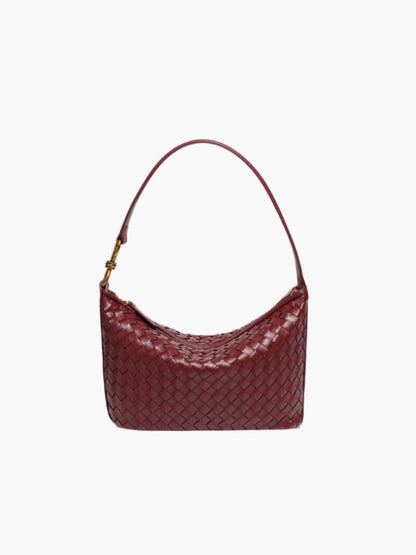 Geflochtene Damen Schultertasche Elegante Umhängetasche