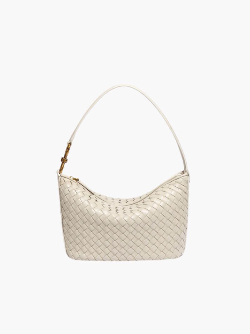 Geflochtene Damen Schultertasche Elegante Umhängetasche