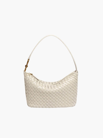 Geflochtene Damen Schultertasche Elegante Umhängetasche