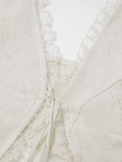Damen Crop Spitze Oben Kurz