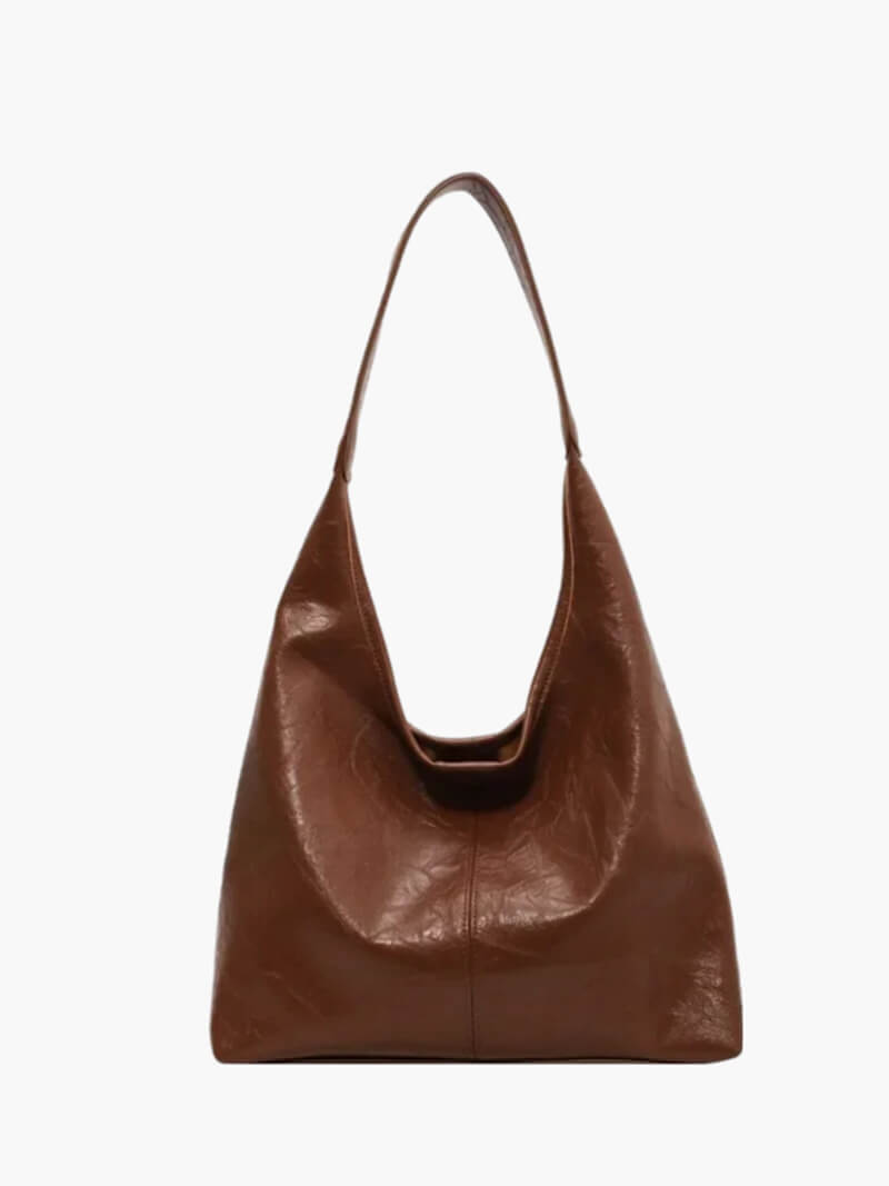 Kunstleder Schultertasche Minimalistisch