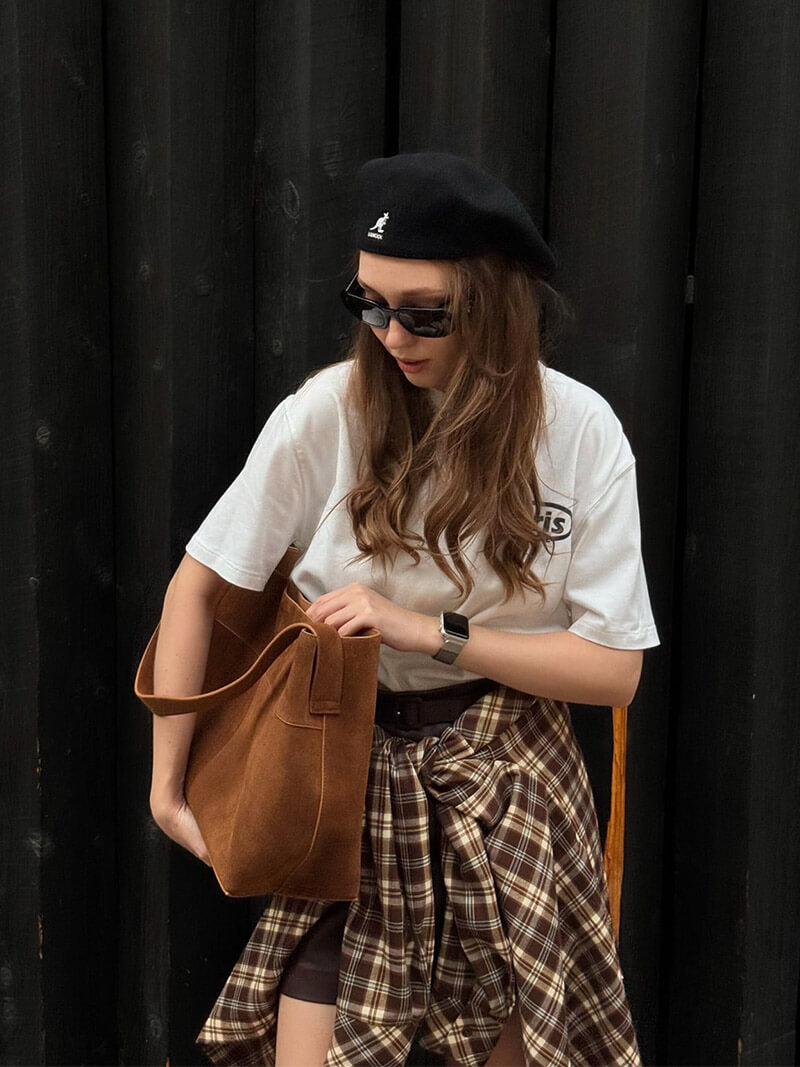 Damen Schultertasche Kunstleder Modern Umhängetasche