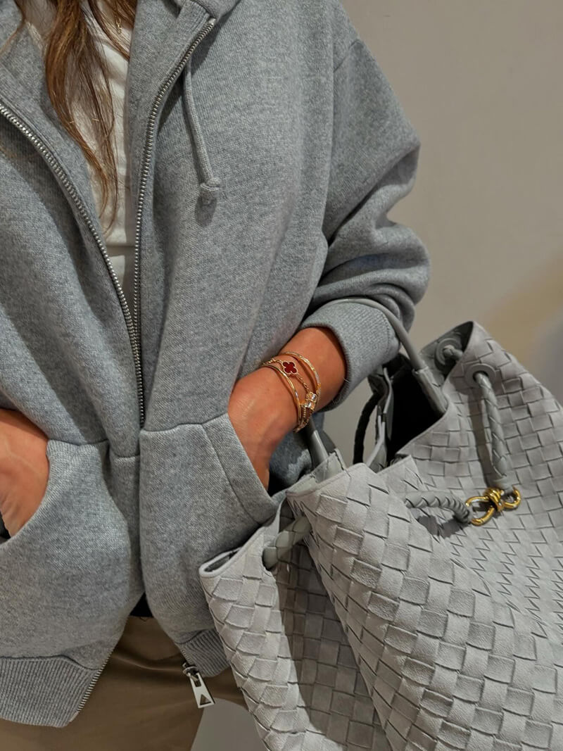 Geflochtene Damen-Tasche Echtleder Wildleder Handgefertigt