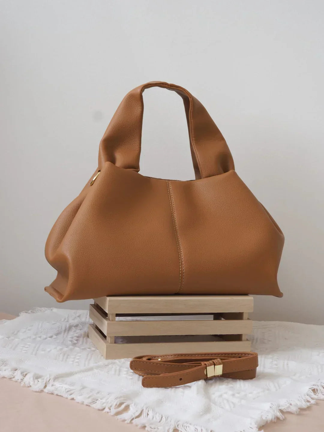 Damen Ledertasche Minimalistisch Elegantes Design
