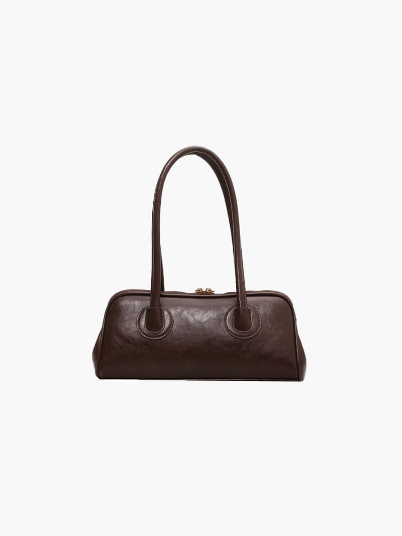 Damen Kunstleder Schultertasche Elegantes Design