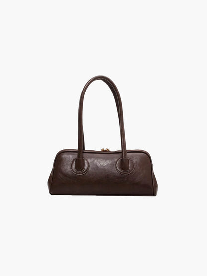 Damen Kunstleder Schultertasche Elegantes Design