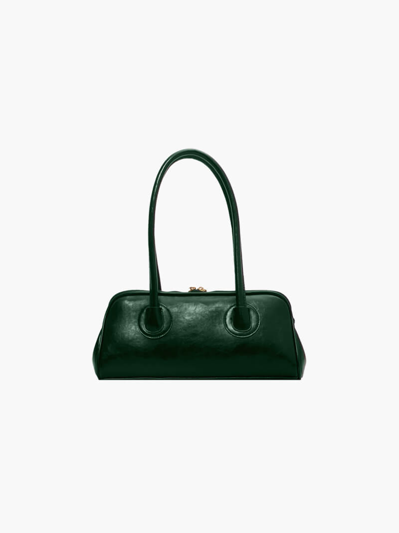 Damen Kunstleder Schultertasche Elegantes Design