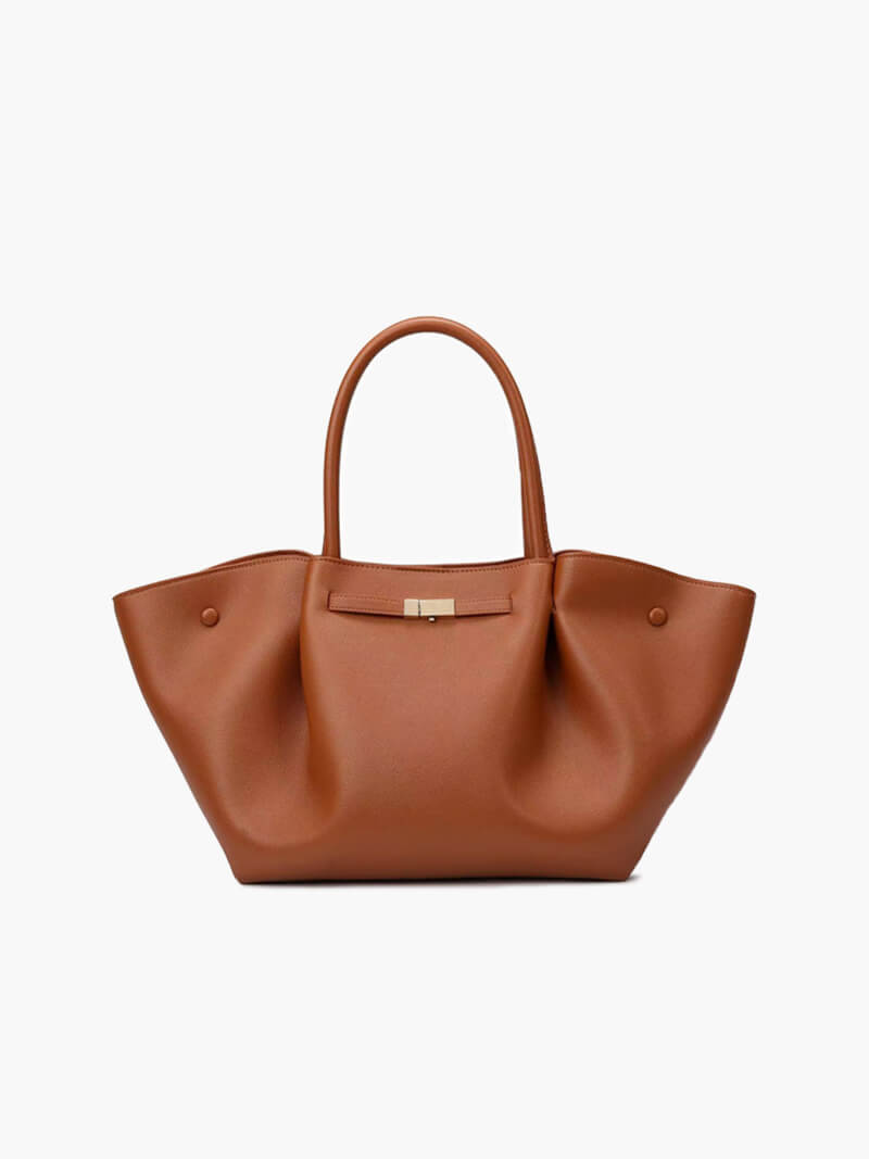 Damen-Shopper Kunstleder Schwarz Groß - Norvielle