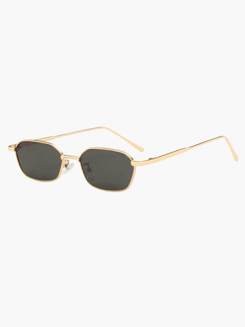 Trendige Damen Sonnenbrille Spiegelglas Schwarz - Norvielle