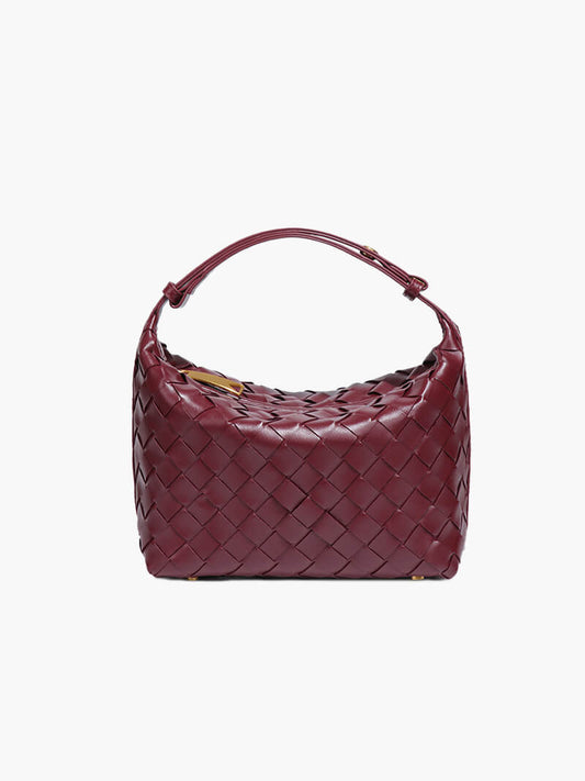 Damen Handtasche Echtleder Geflochten Boho Stil - Norvielle