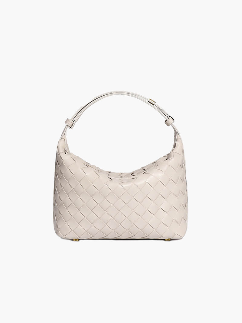 Damen Handtasche Echtleder Geflochten Boho Stil