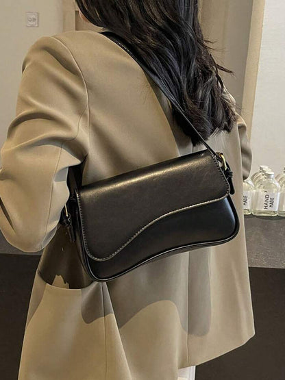 Damen Leder Schultertasche Satteltasche