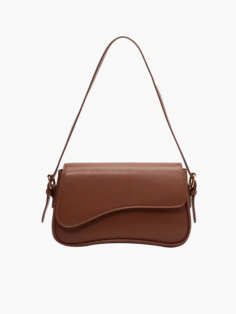 Damen Leder Schultertasche Satteltasche