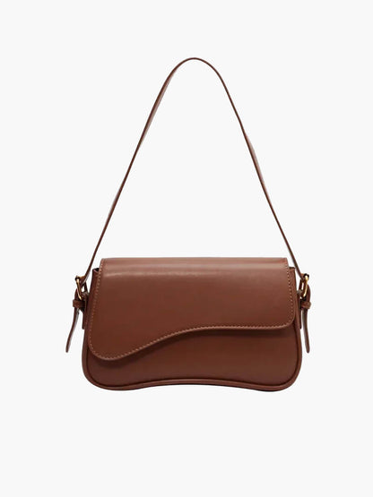 Damen Leder Schultertasche Satteltasche