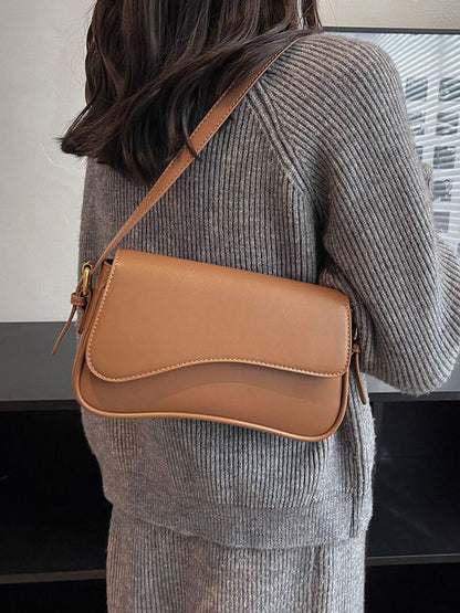 Damen Leder Schultertasche Satteltasche