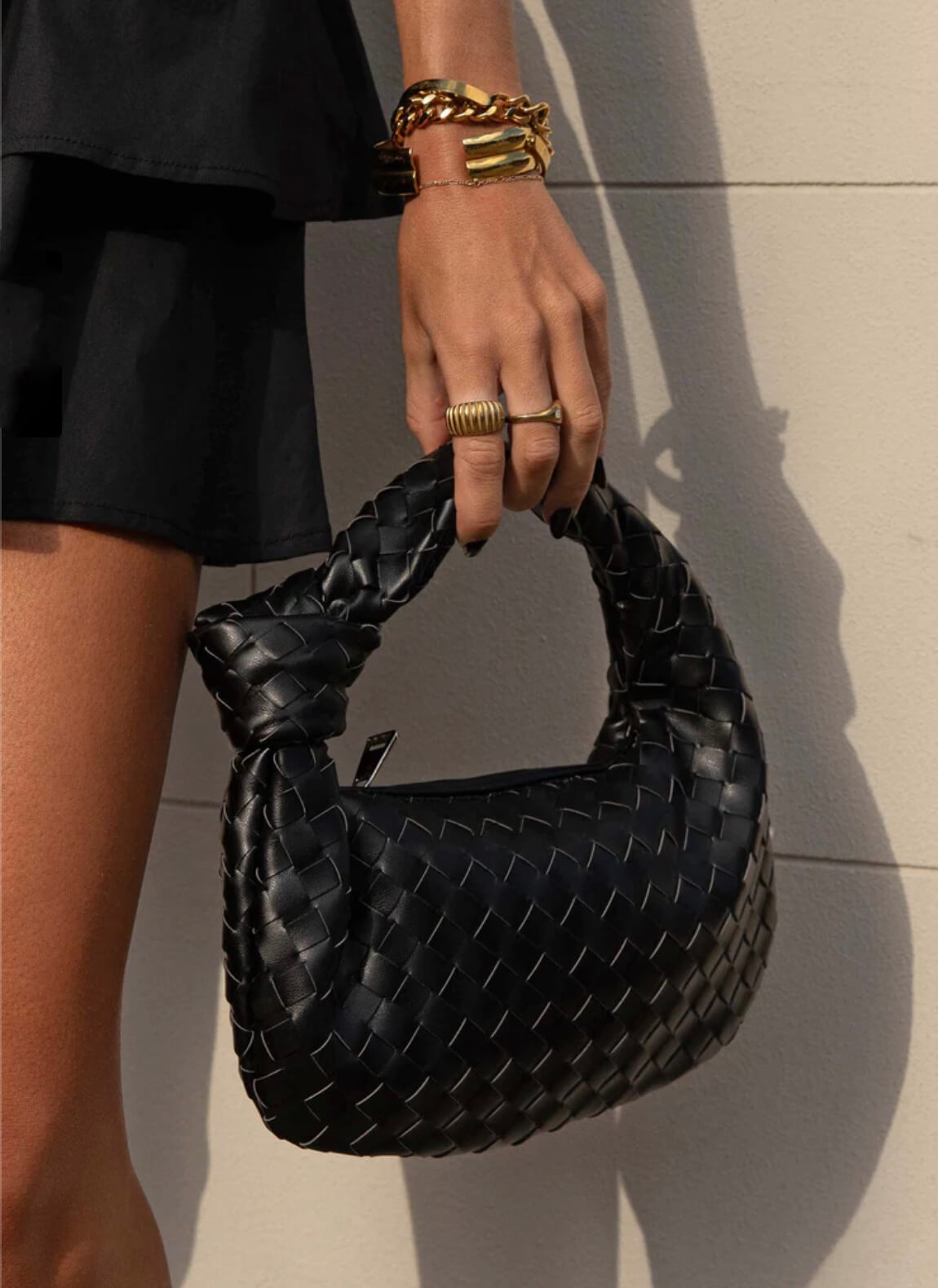 Geflochtene Damen Mini Handtasche Boho Stil