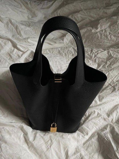Damen Kunstleder Bucket Bag Tasche