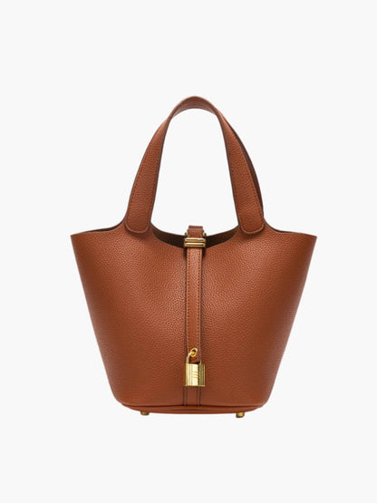 Damen Kunstleder Bucket Bag Tasche