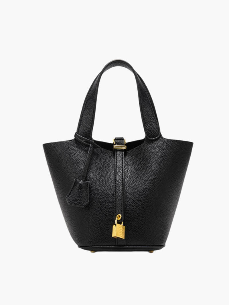 Damen Kunstleder Bucket Bag Tasche
