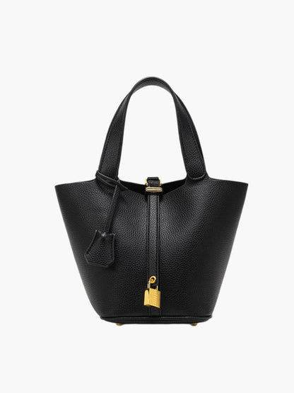 Damen Kunstleder Bucket Bag Tasche